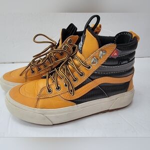 Vans Primaloft All Weather Hi Top Sneakers Black/Yellow Size 7 Women's 5.5 Men's